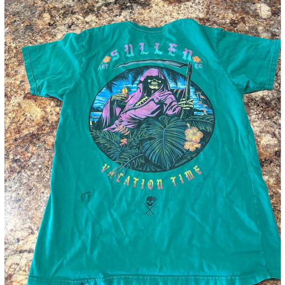 Sullen Other - Sullen Art Co “Vacation Time” Grim Reaper Graphic Tee